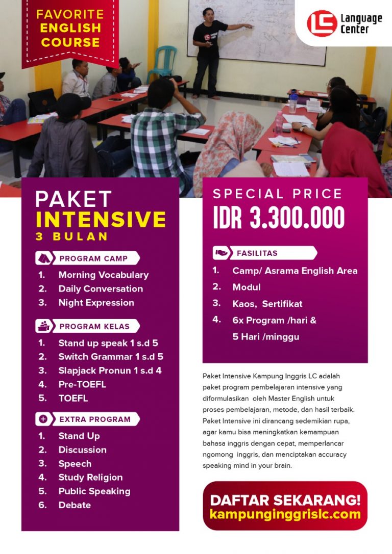 Paket Intensive 3 Bulan